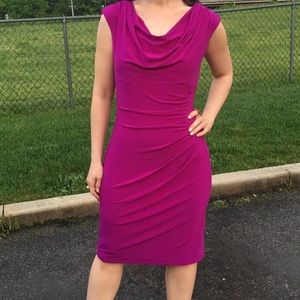 Ralph Lauren Fuchsia Midi Dress